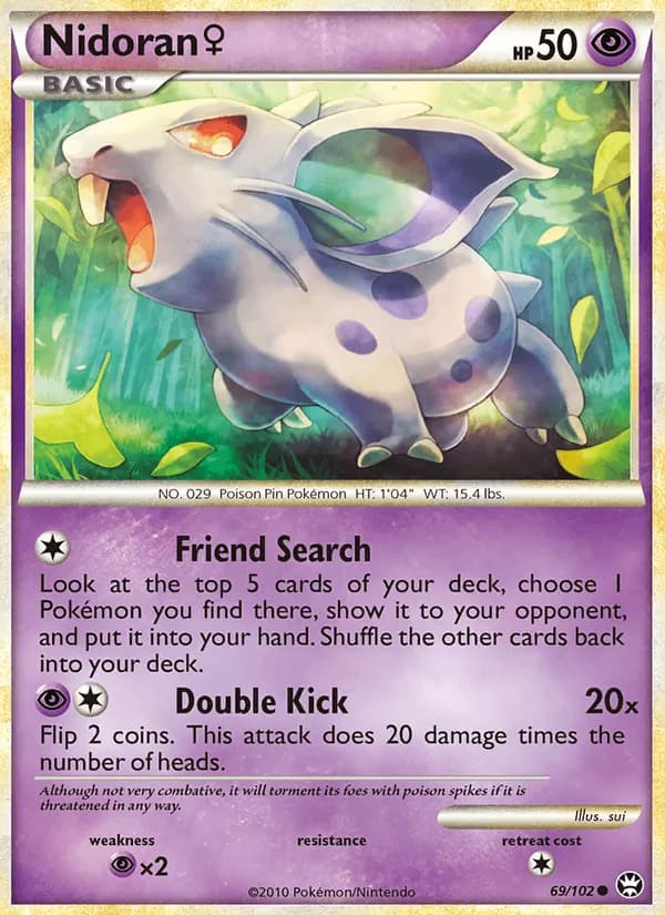 Nidoran ♀ — изображение карты