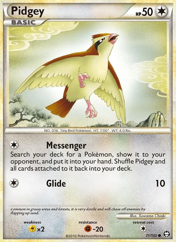 Pidgey — изображение карты