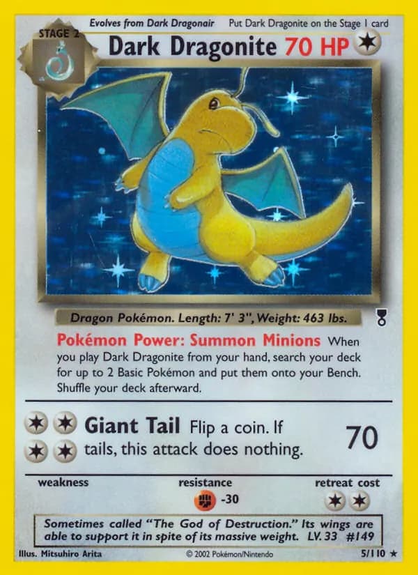 Dark Dragonite — изображение карты