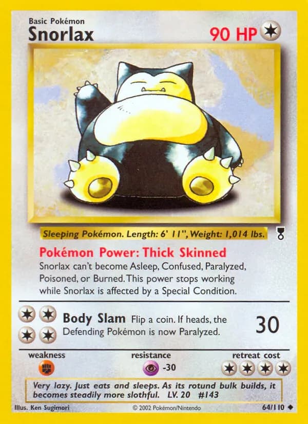 Snorlax — изображение карты