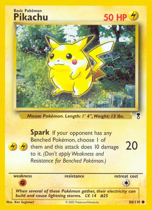 Pikachu — изображение карты