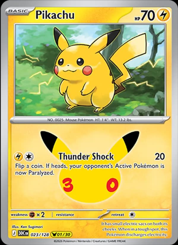 Pikachu — изображение карты