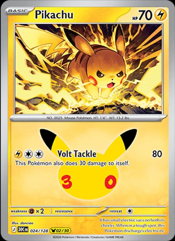 Pikachu — изображение карты