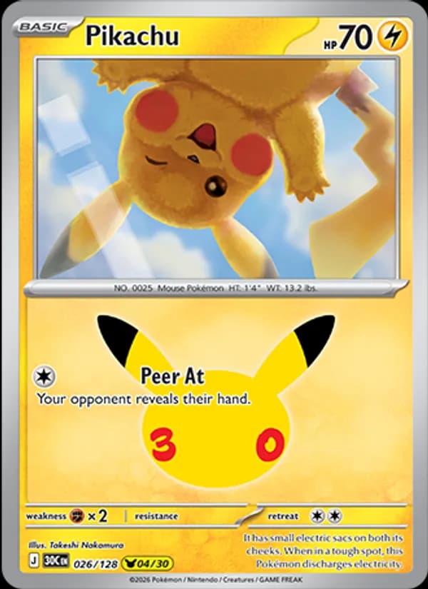 Pikachu — изображение карты