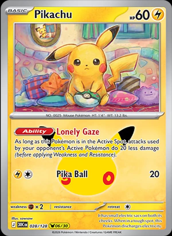 Pikachu — изображение карты