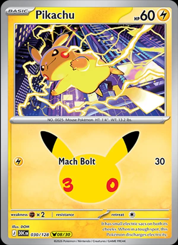 Pikachu — изображение карты