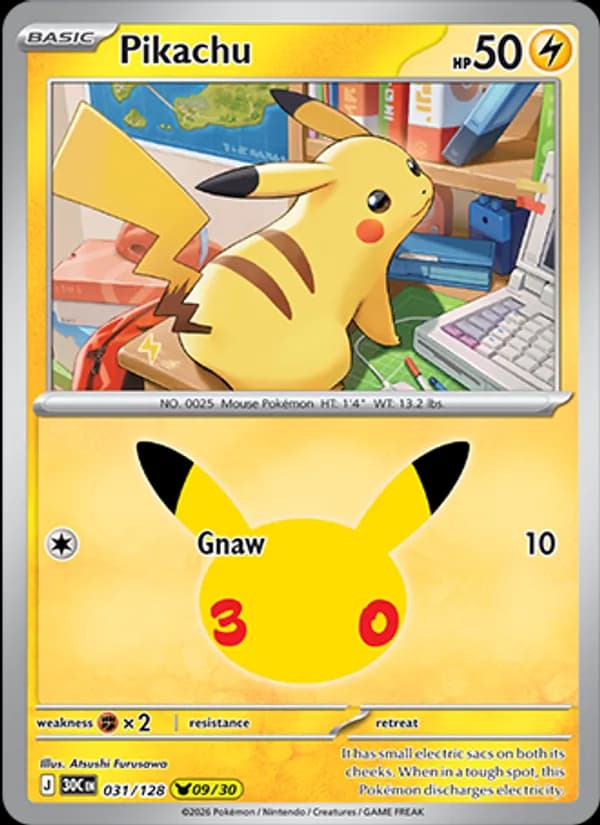 Pikachu — изображение карты
