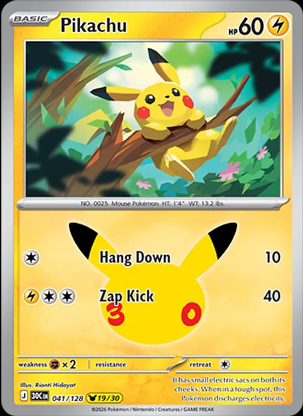 Pikachu — изображение карты