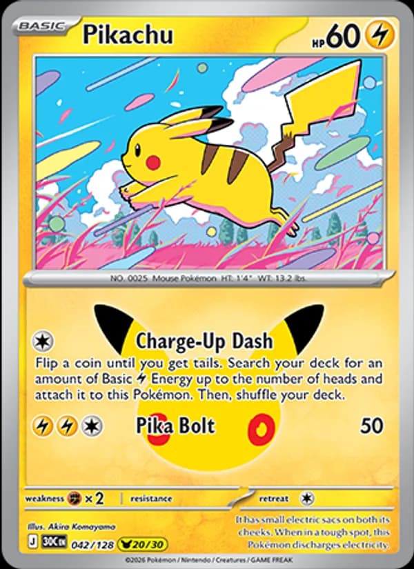 Pikachu — изображение карты