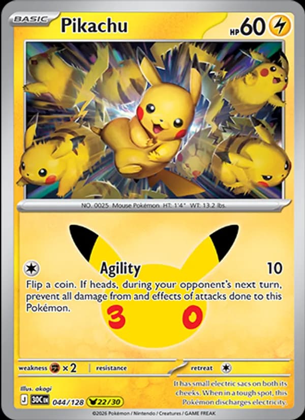 Pikachu — изображение карты
