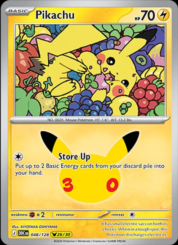 Pikachu — изображение карты