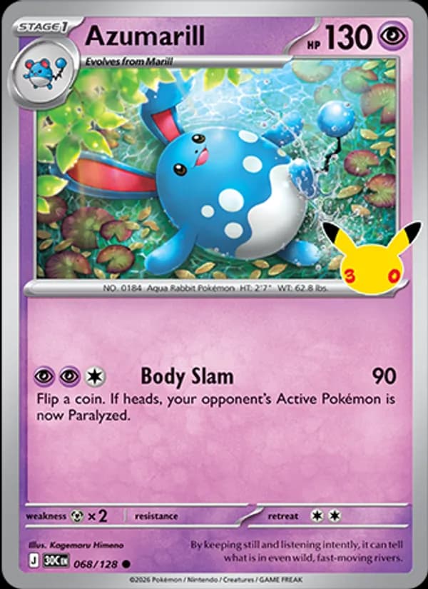 Azumarill — изображение карты