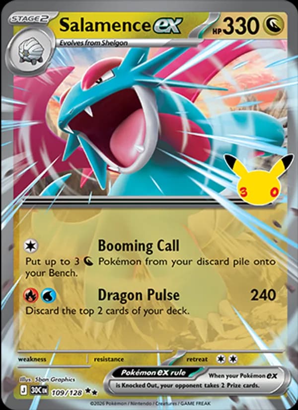 Salamence ex — изображение карты