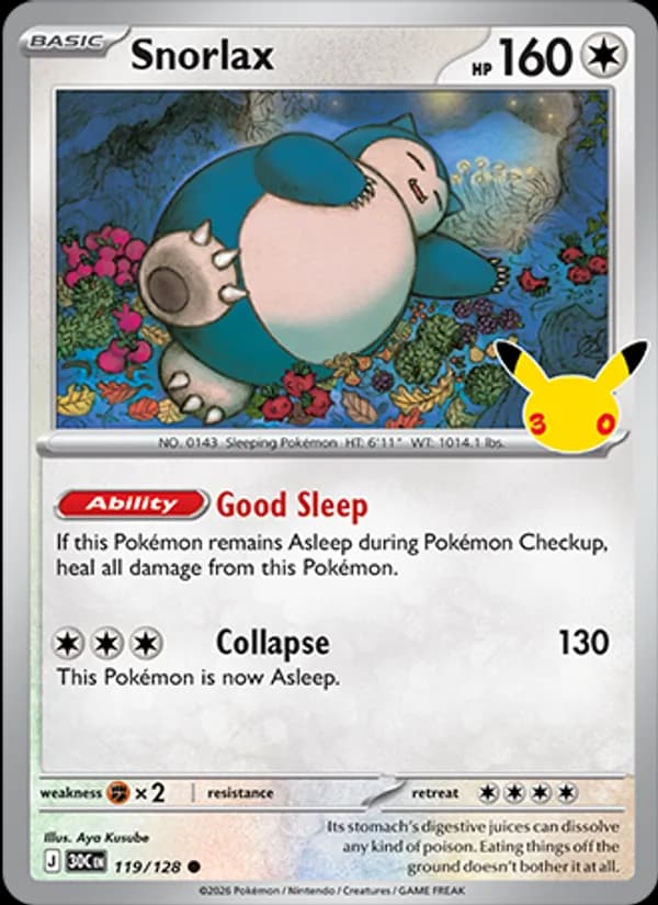 Snorlax — изображение карты