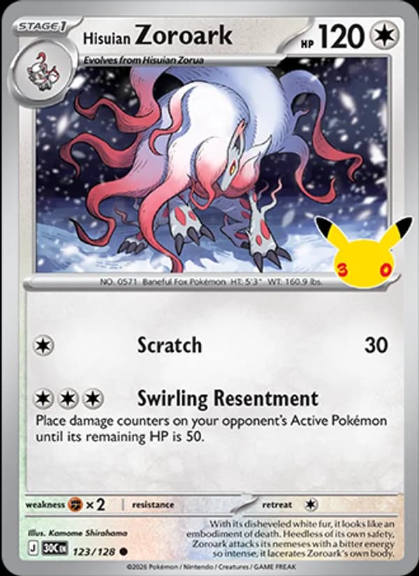 Hisuian Zoroark — изображение карты