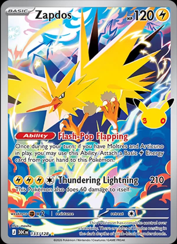 Zapdos — изображение карты