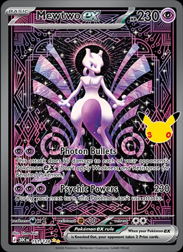 Mewtwo ex — изображение карты