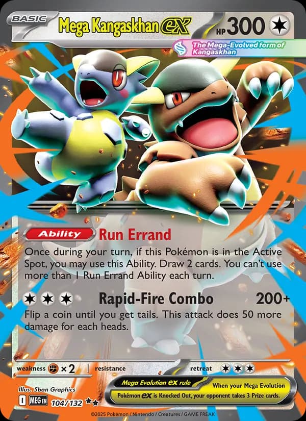 Mega Kangaskhan ex — изображение карты
