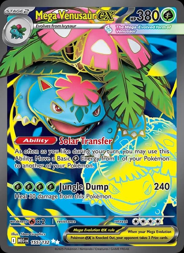 Mega Venusaur ex — изображение карты