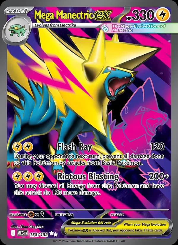 Mega Manectric ex — изображение карты