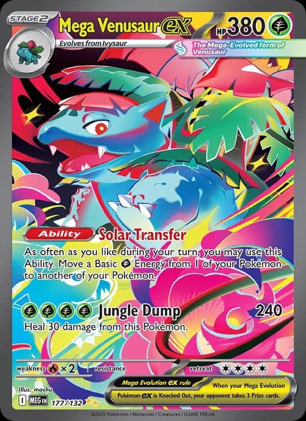 Mega Venusaur ex — изображение карты