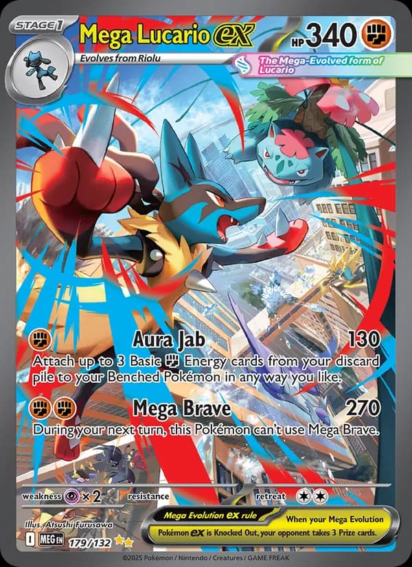 Mega Lucario ex — изображение карты