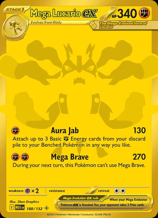 Mega Lucario ex — изображение карты