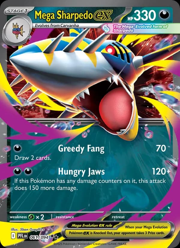 Mega Sharpedo ex — изображение карты