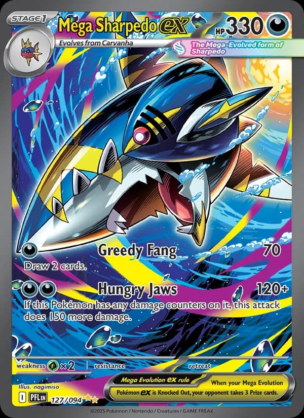 Mega Sharpedo ex — изображение карты
