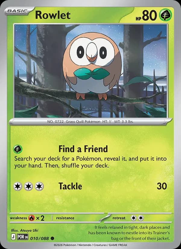 Rowlet — изображение карты