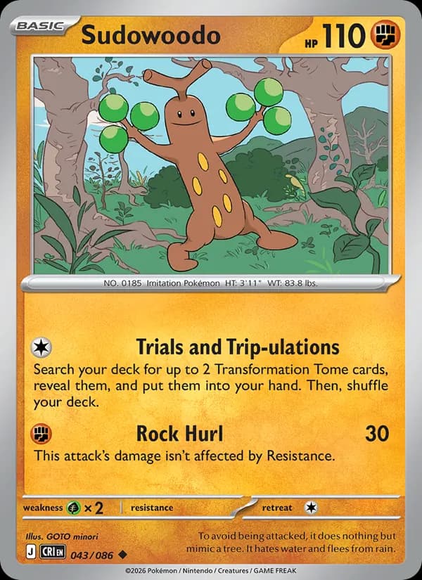 Sudowoodo — фото из каталога