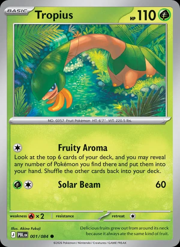Tropius — изображение карты