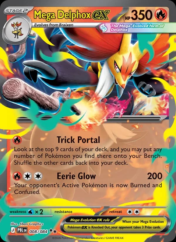 Mega Delphox ex — изображение карты