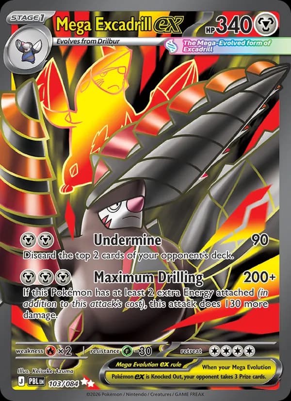 Mega Excadrill ex — изображение карты
