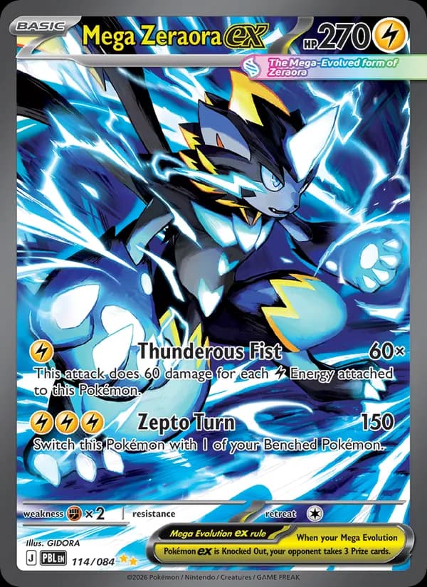 Mega Zeraora ex — изображение карты