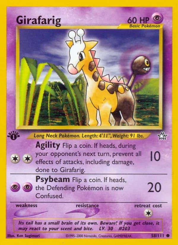 Girafarig — изображение карты
