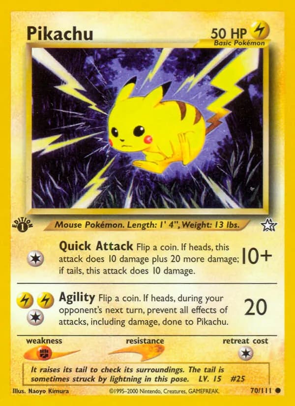 Pikachu — изображение карты