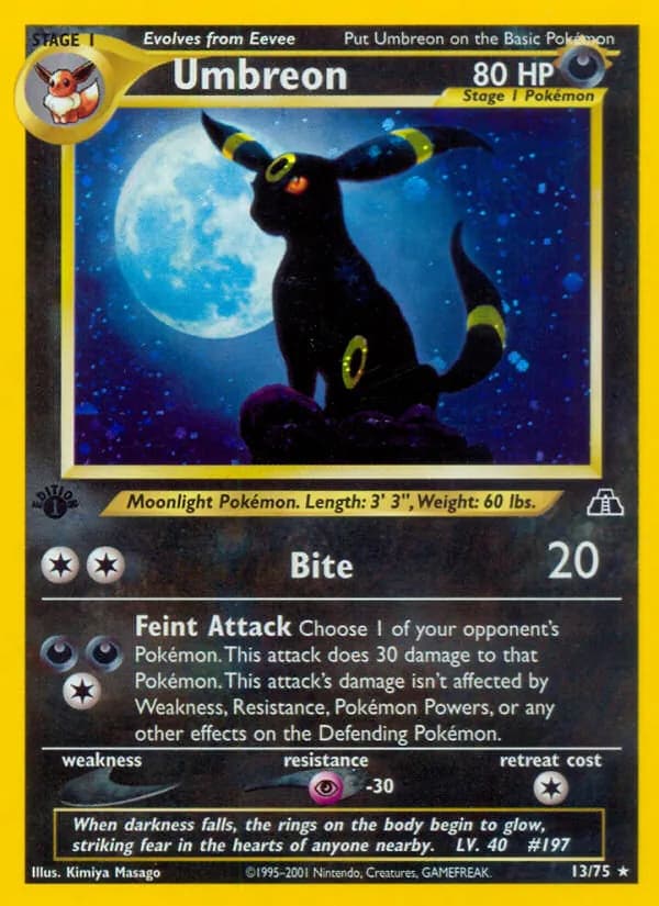 Umbreon — изображение карты