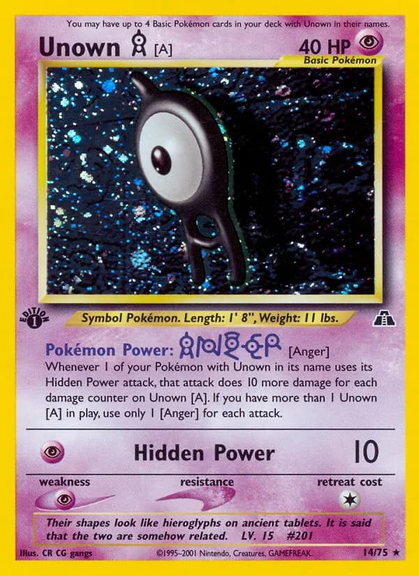 Unown [A] — изображение карты