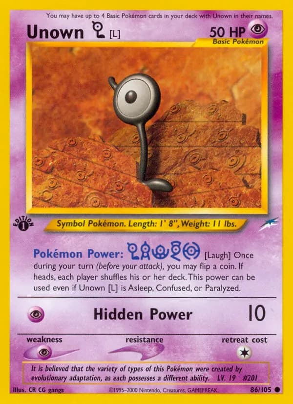 Unown [L] — изображение карты