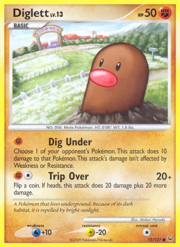 Diglett — изображение карты