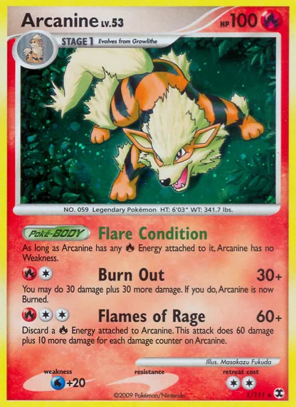 Arcanine — изображение карты