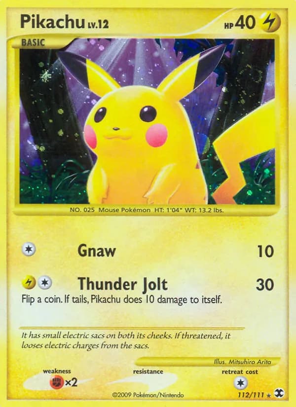 Pikachu — изображение карты