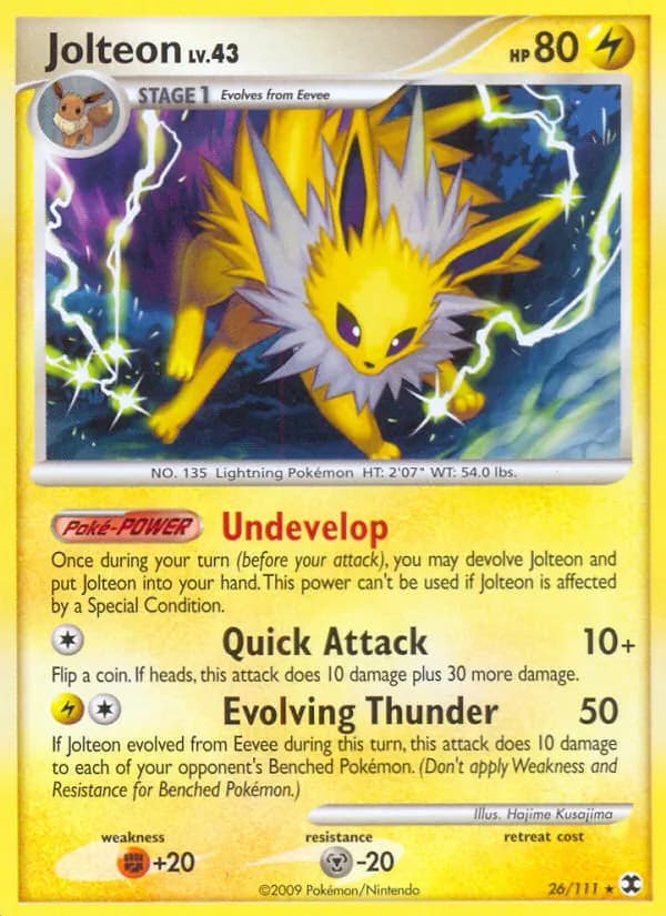 Jolteon — изображение карты