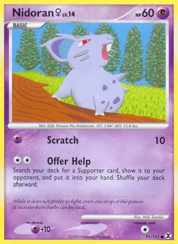 Nidoran ♀ — изображение карты