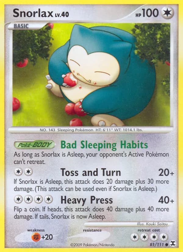 Snorlax — изображение карты