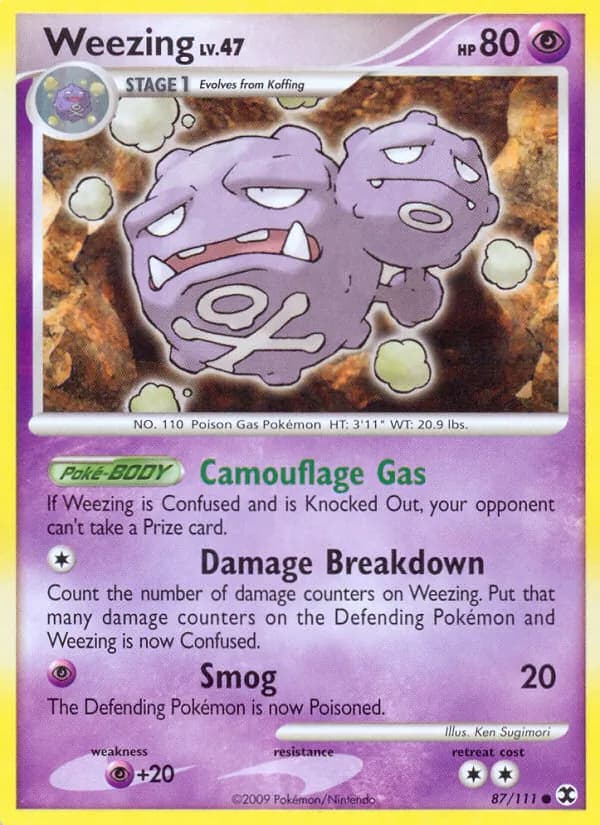 Weezing — изображение карты