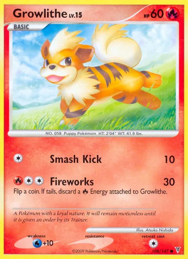 Growlithe — изображение карты