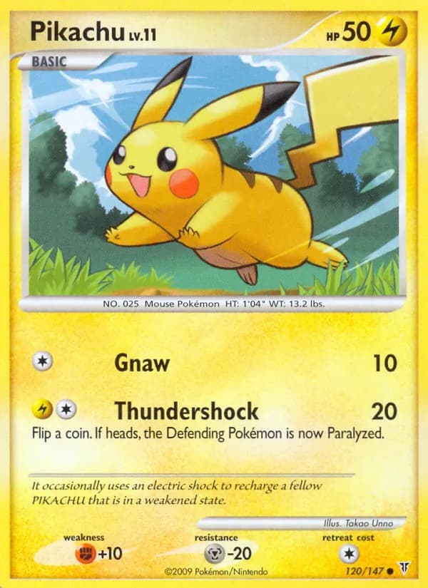 Pikachu — изображение карты