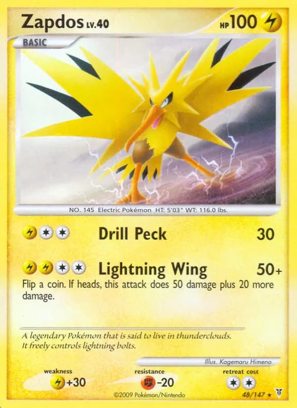 Zapdos — изображение карты